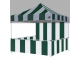 Stripe Green(1 Backwall + 3 Rail Skirts)